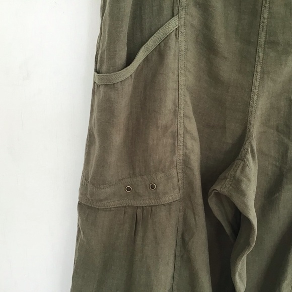 XCVI Cleon Flounce 100% linen Jumpsuit size medium NWT - Picture 7 of 14